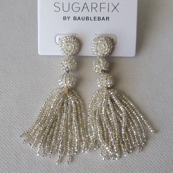 Sugarfix by BaubleBar Beaded Tassel Earrings | NWT - Picture 2 of 8